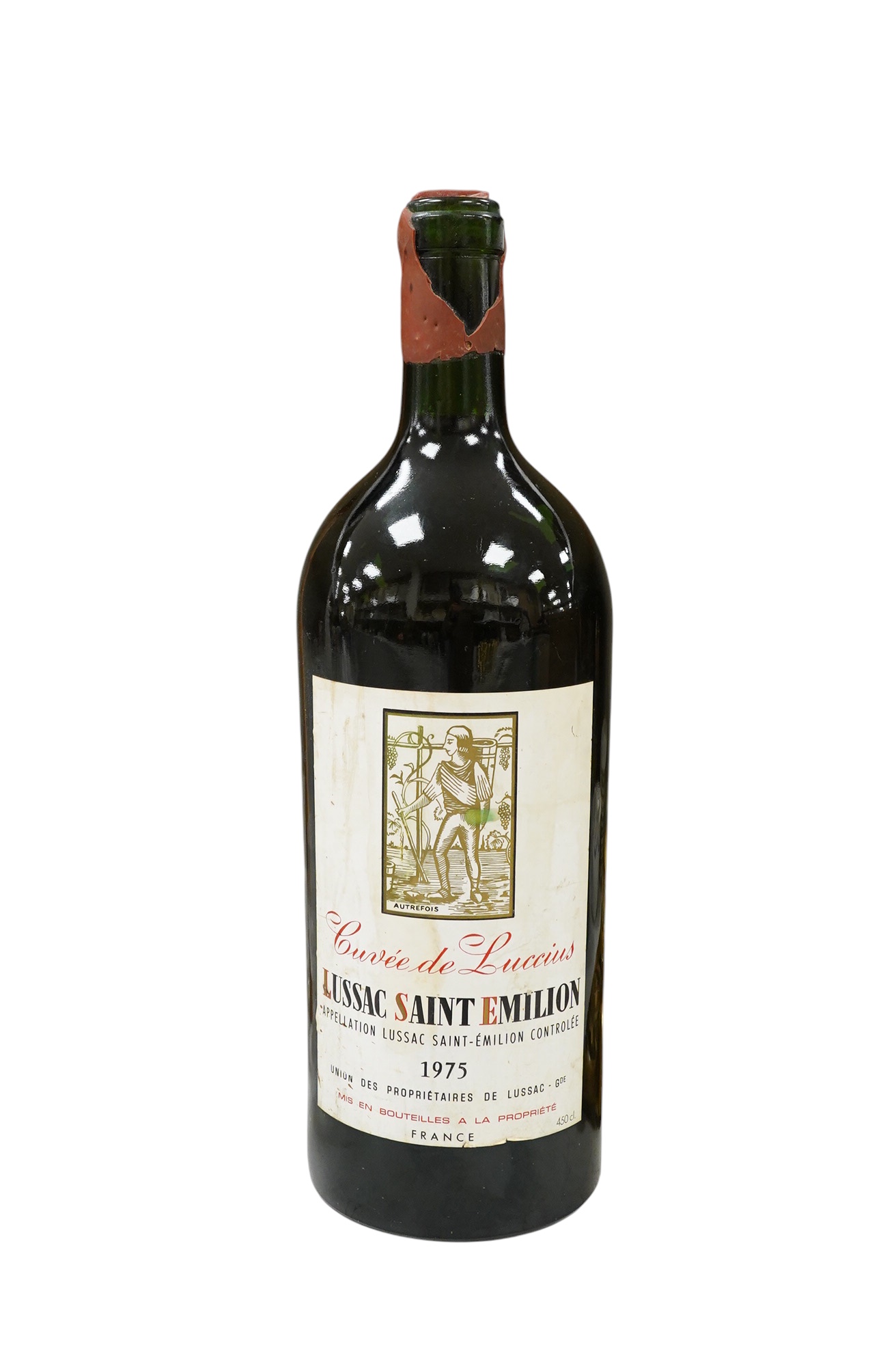 Lussac Saint Emilion, 450cl Rehoboam bottle, 1975